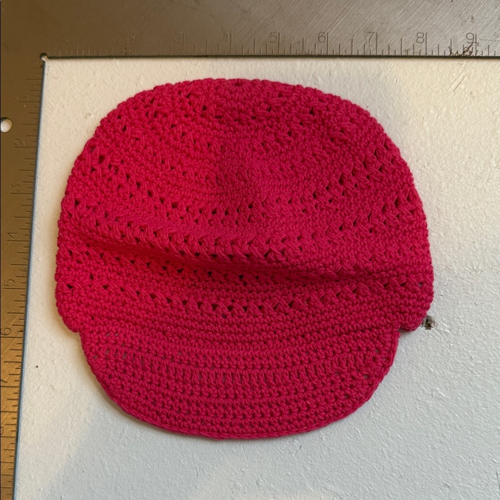 LeLaLo Kids Crochet Hat - Vibrant Red